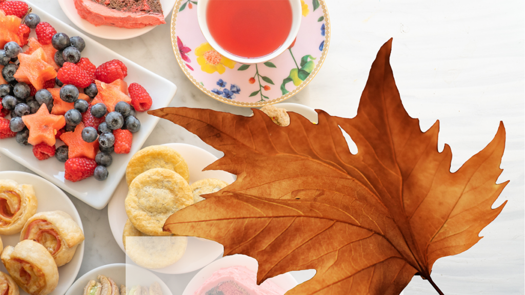 High Tea en herfststuk maken