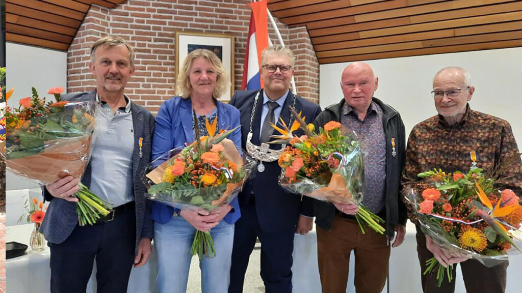 Vier inwoners benoemd tot Lid in de orde van Oranje-Nassau