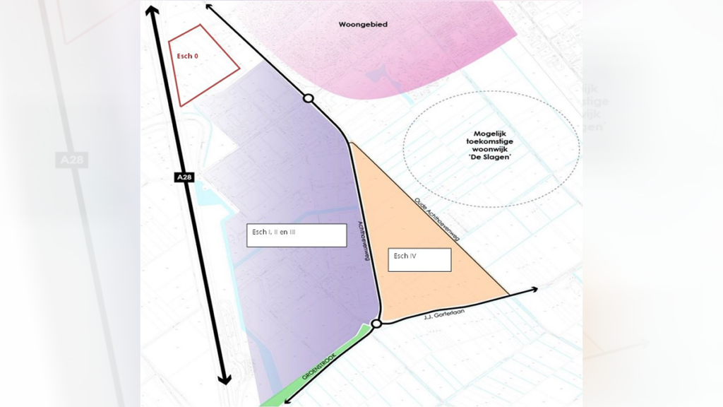 Bestemmingsplan voor bedrijventerrein De Esch 0