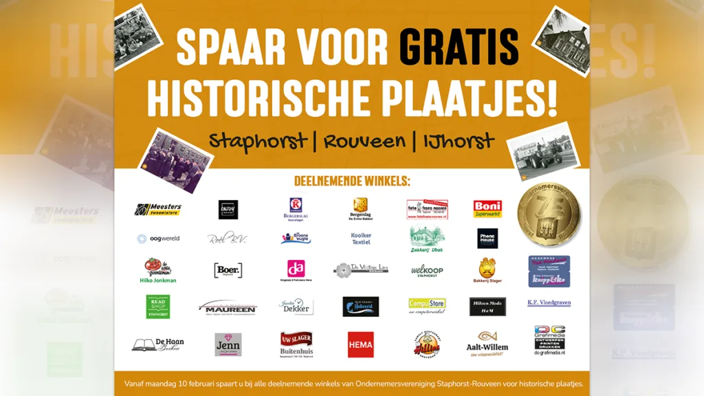 Spaaractie historisch album Staphorst van start