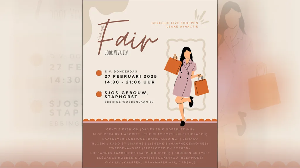 Gezellige Fair in Staphorst: Kom langs op 27 februari!