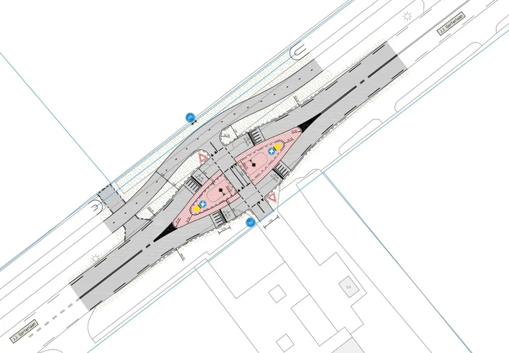 Voorstel voor veiligere oversteek bij zwembad de Broene Eugte