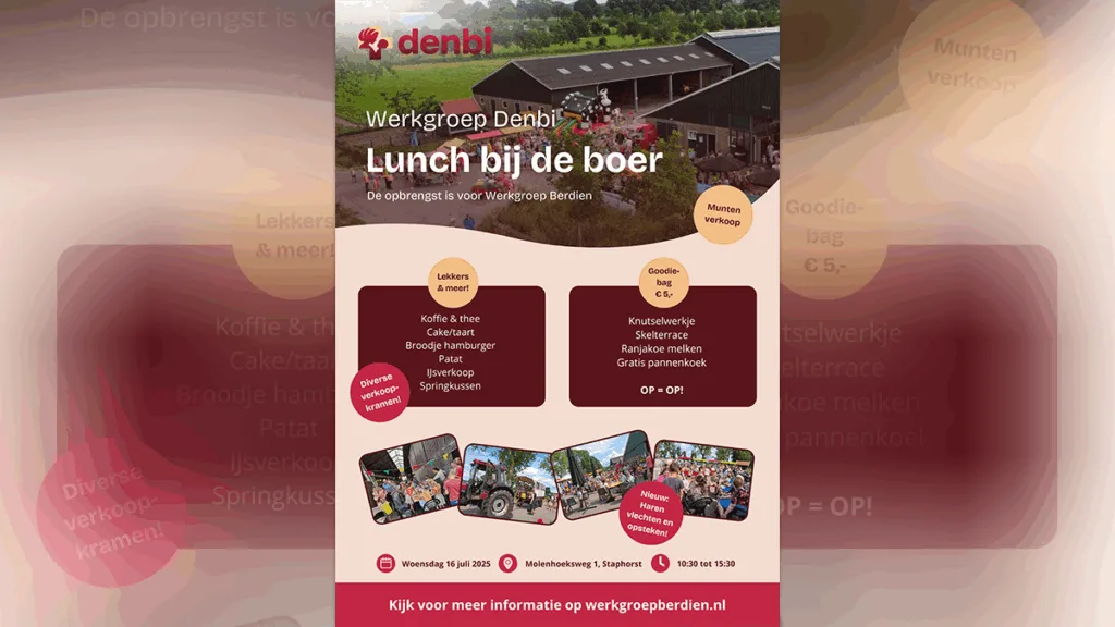 Lunch bij de boer: Een dag vol plezier voor het goede doel