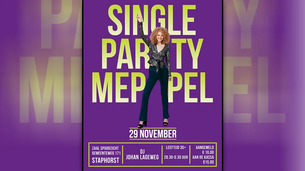 Single Party Meppel wijkt uit: feesten in Staphorst!