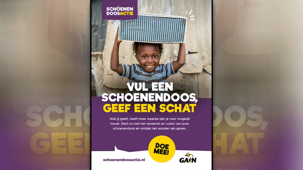 Rouveen hoopt op record voor Schoenendoosactie in november Rouveen hoopt op record voor Schoenendoosactie in november