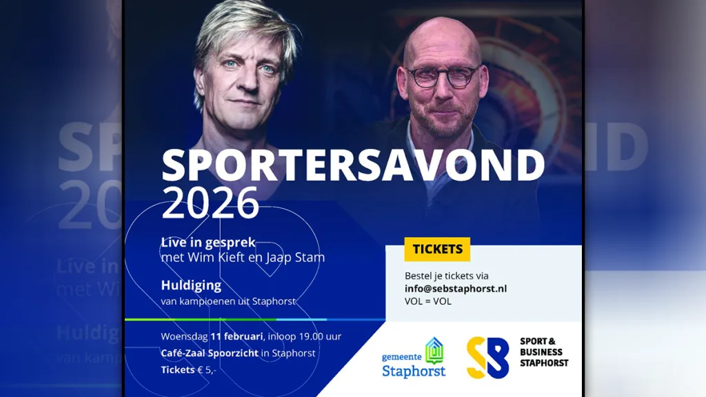 Staphorst eert sportkampioenen met Jaap Stam en Wim Kieft
