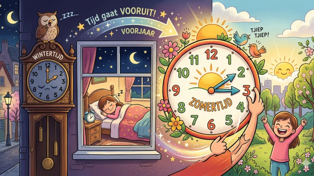 Staphorst zet de klok vooruit: Zomertijd vannacht van start