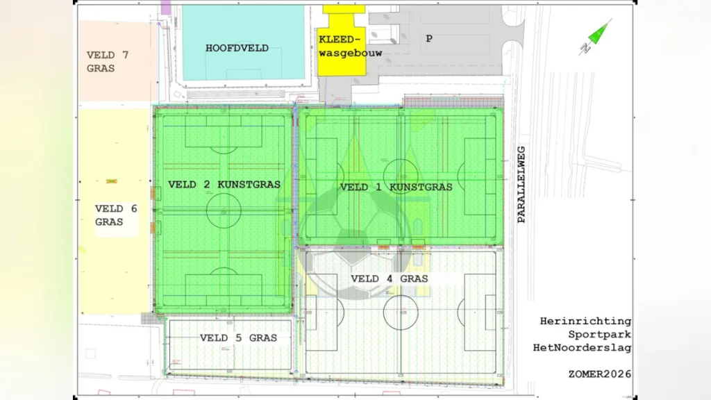Start aanleg nieuwe kunstgrasvelden VV Staphorst