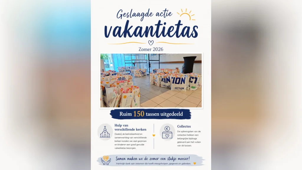 Actie Vakantietas brengt zomerse vreugde voor 150 kinderen